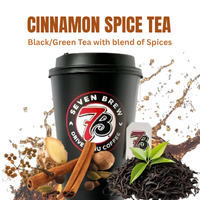 Teas 6 7 Brew Cinnamon Spice Tea — black tea with cinnamon, clove and orange; warming; iced or hot.