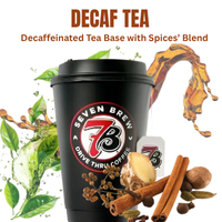 Teas 7 7 Brew Decaf Black Tea — mellow, gently malty, low-caffeine black tea; iced or hot.