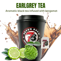Teas 4 7 Brew Earl Grey Tea — aromatic black tea with bright bergamot citrus notes; iced or hot.