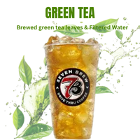 Teas 3 7 Brew Green Tea — light, grassy, refreshing green tea with a clean finish; iced or hot.