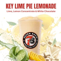 Lemonades 3 Key Lime Pie Lemonade featuring a creamy lime-infused lemonade base with smooth citrus tones, dessert-style sweetness, and a refreshing iced presentation.